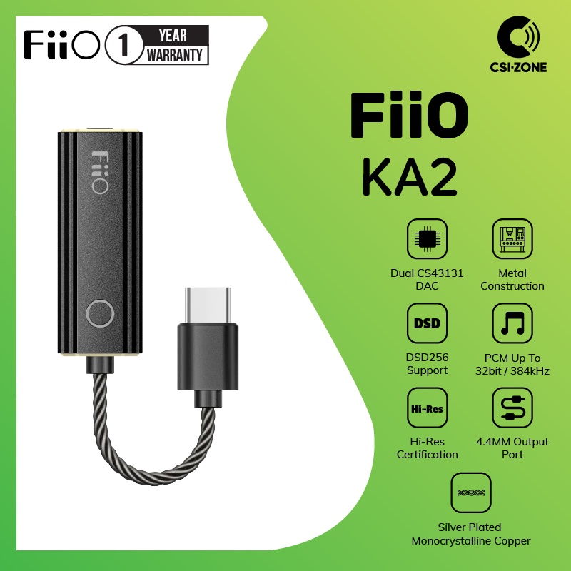 Jual FiiO KA2 Portable Hi-Res USB DAC and Amplifier | Shopee Indonesia