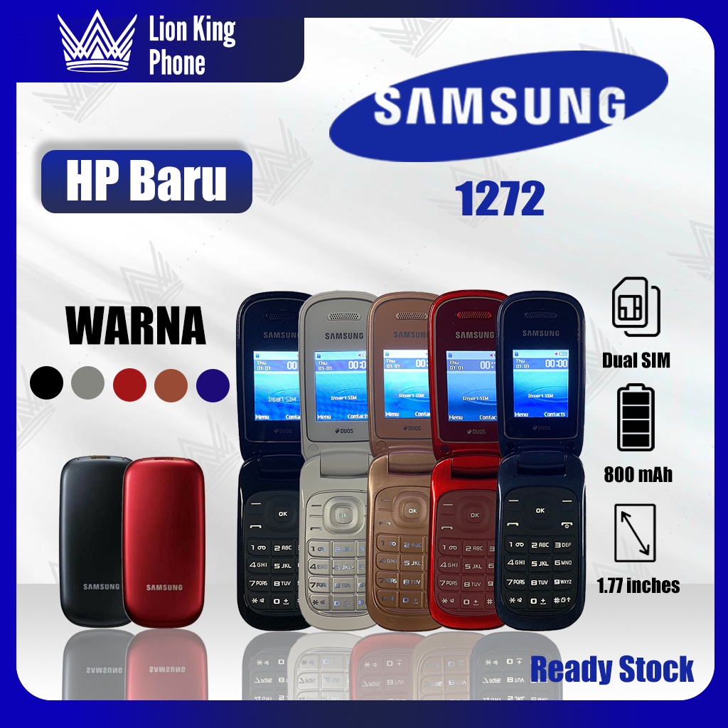 Jual Barang Baru Handphone Flip SAMSUNG Lipat E1272 Baterai 800 Mah ...