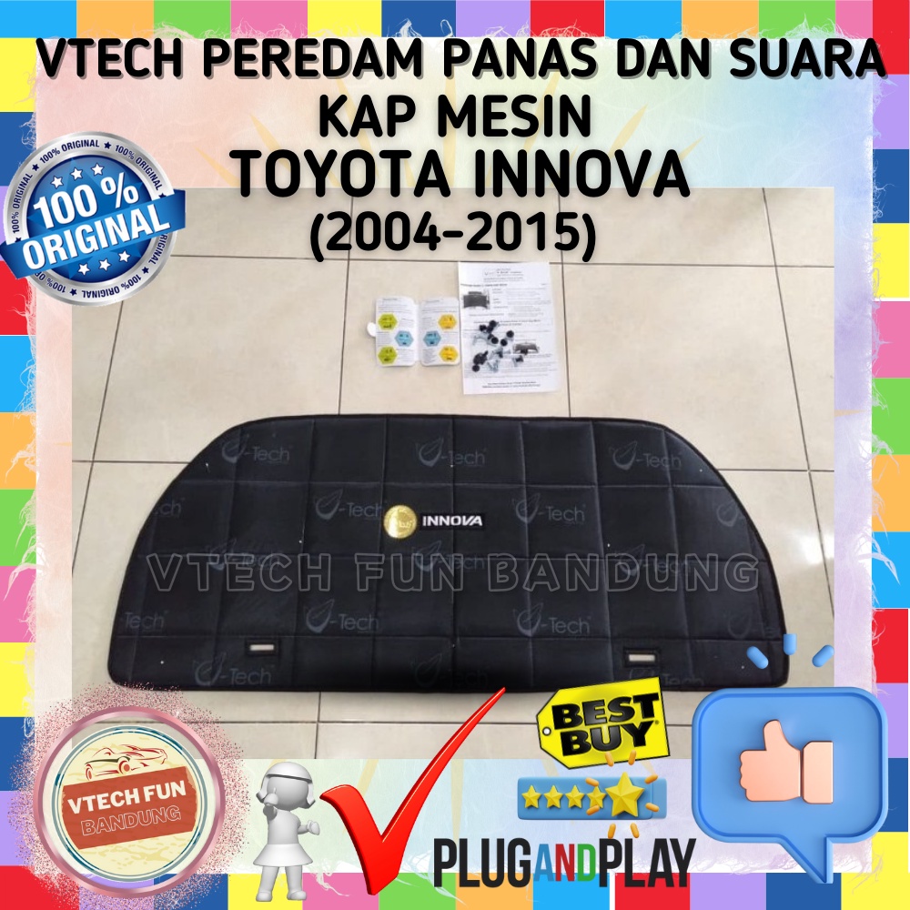 Jual Vtech Peredam Panas Dan Suara Kap Mesin Toyota Innova 2012 Hitam ...