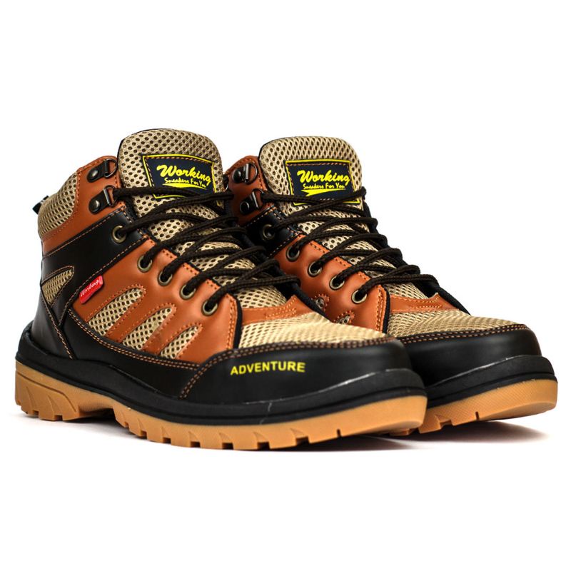 Jual Sepatu Safety Boot Sepatu Kerja Ujung Besi Keren Murah Shopee Indonesia