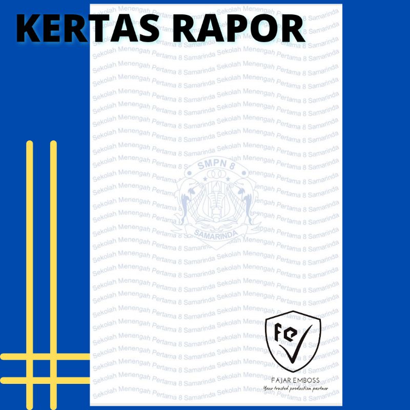 Jual (RIM) KERTAS BLANKO RAPOR RAPORT CUSTOM K13 KURIKULUM MERDEKA ...