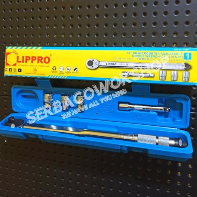 Jual Lippro Kunci Momen Kunci Torsi Moment Torque Wrench 28 - 210 Nm ...