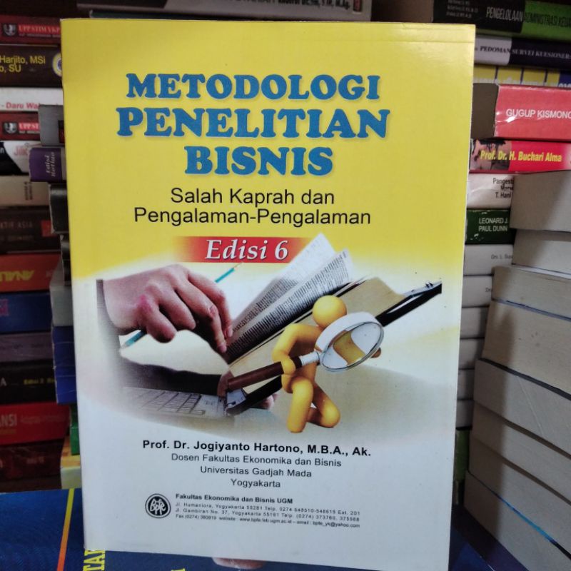 Jual Metodologi Penelitian Bisnis Edisi 6 By Jogiyanto Hartono | Shopee ...