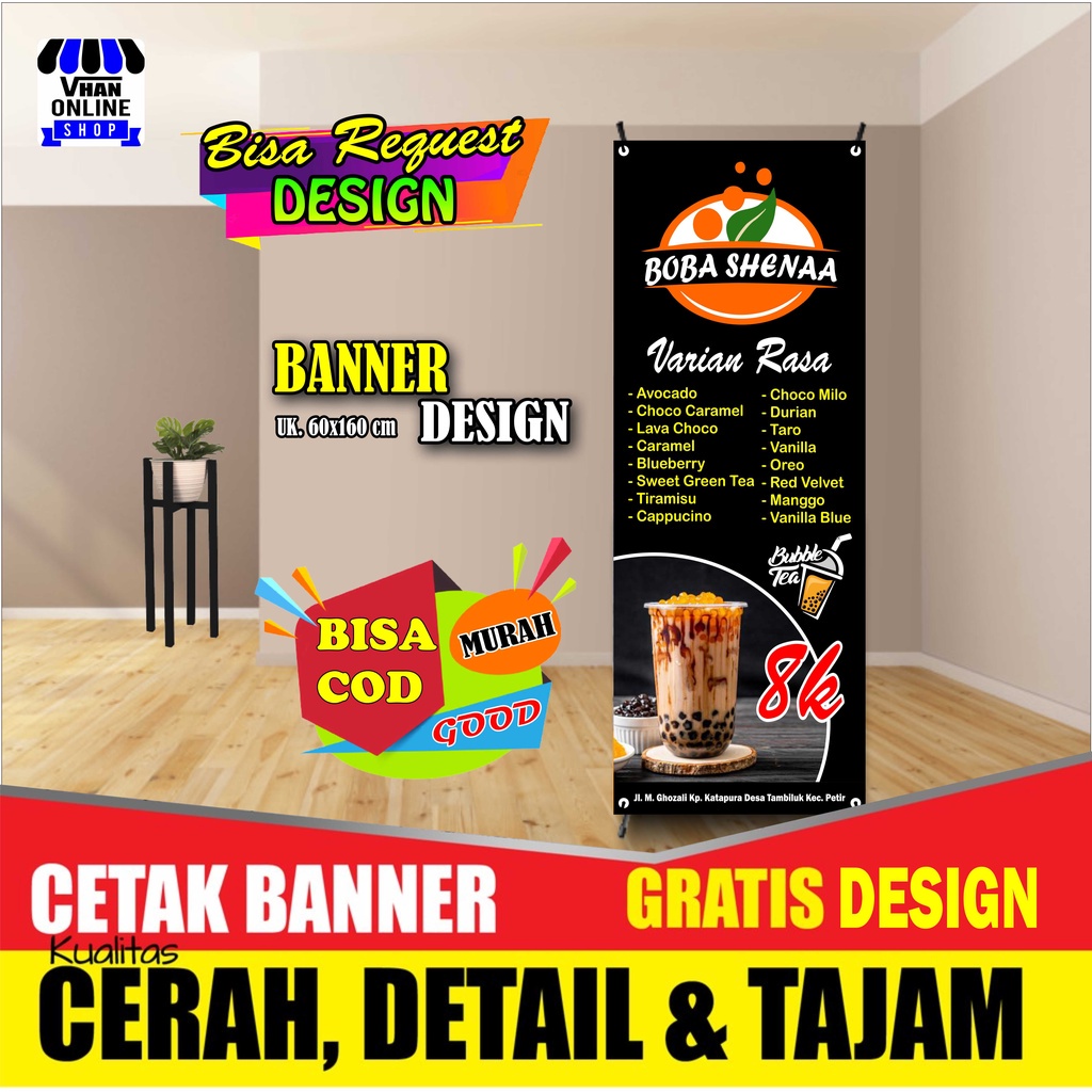 Jual Spanduk Banner Minuman Boba Viral, Minuman Viral Murah Keren ...