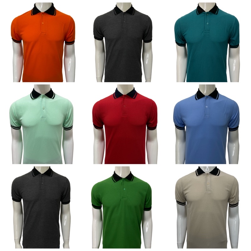 Jual Kaos Polo Krah Polopakaian Pria Baju Seragam Polosan Shopee