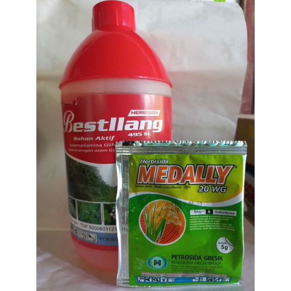 Jual Obat rumput sistemik Bestllang 495 SL Kemasan 1 liter | Shopee ...