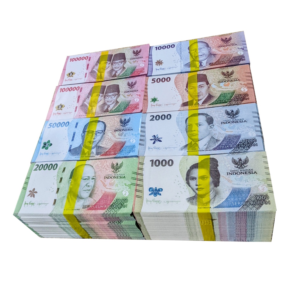 Jual UANG MAINAN ISI 100 LEMBAR | Shopee Indonesia