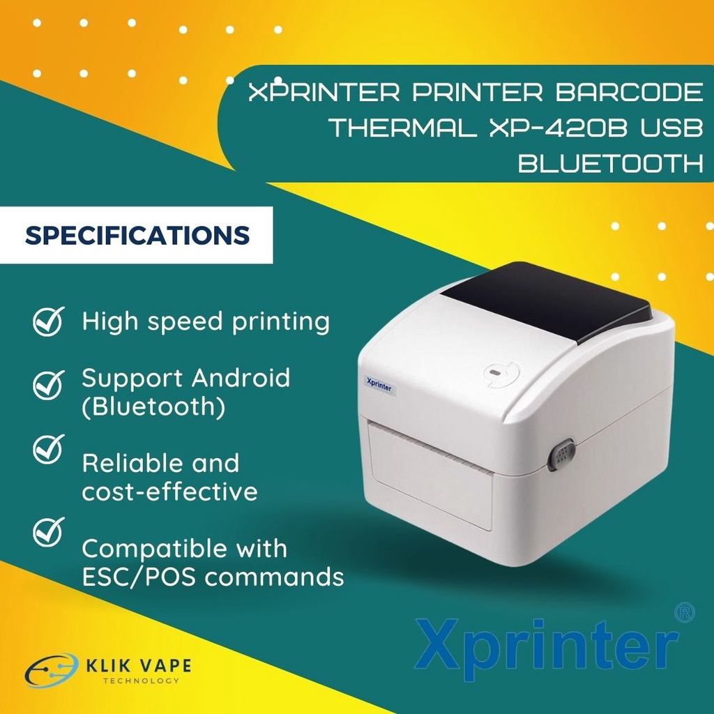 Jual Printer Resi - Printer Resi Shopee - Xprinter Printer Barcode XP ...