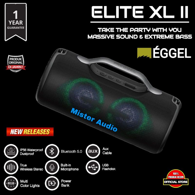 EGGEL ELITE XL ELITE XL II ELITE XL Powerful Portable Bluetooth  Speaker Original