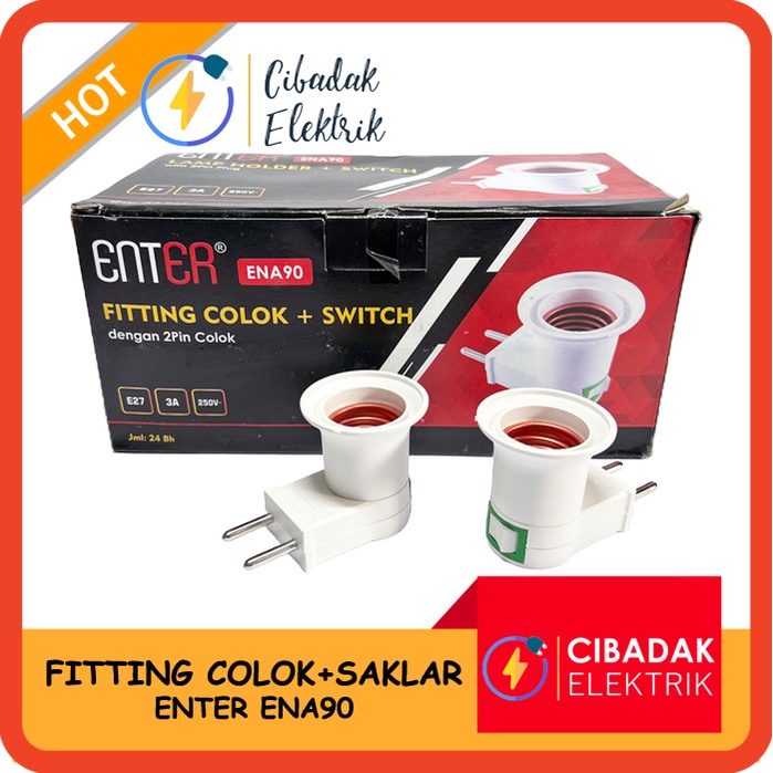 Jual Fitting Colok Saklar / Fitting Lampu Tidur / Fitting Lampu E27 ...