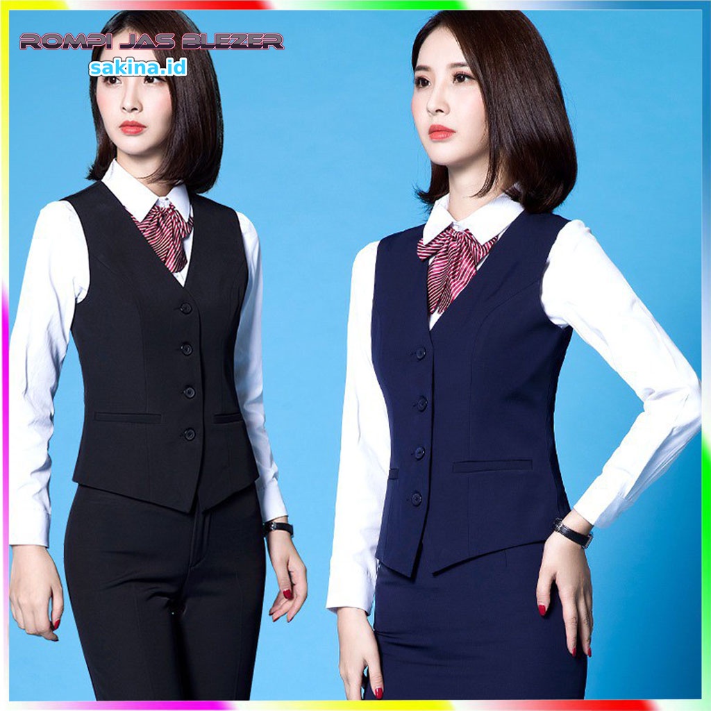 Jual Rompi Jas Blazer Formal Wanita Remaja Dewasa Size Jumbo Premium ...