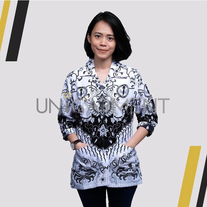 Jual Baju Seragam Batik Pns Wanita Pgri Seragam Guru Cotton S Shopee Indonesia