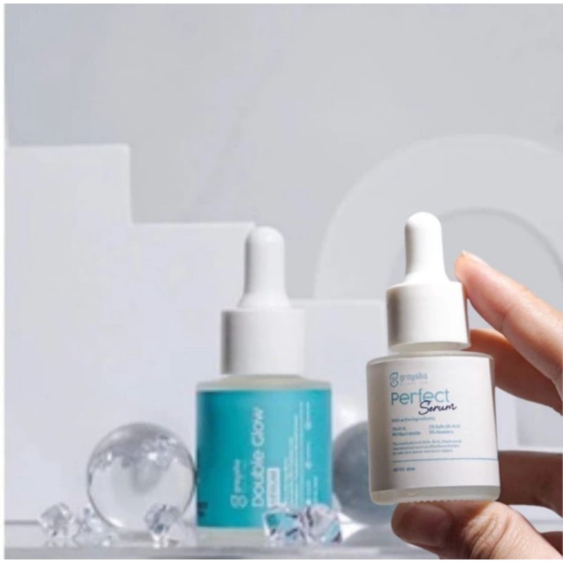 Jual Paket Serum Greysha (Double glow & Perfect) | Shopee Indonesia