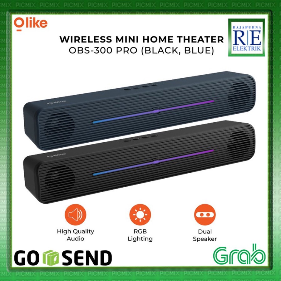 Jual Olike Bluetooth Speaker RGB Dynamic Bass OBS-300 Pro ORIGINAL ...