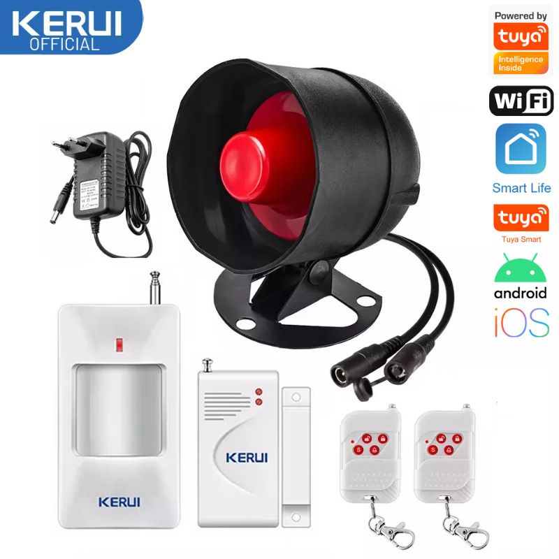 Jual Paket Alarm Kerui Lengkap Dan Murah Alarm Rumah Security | Shopee ...