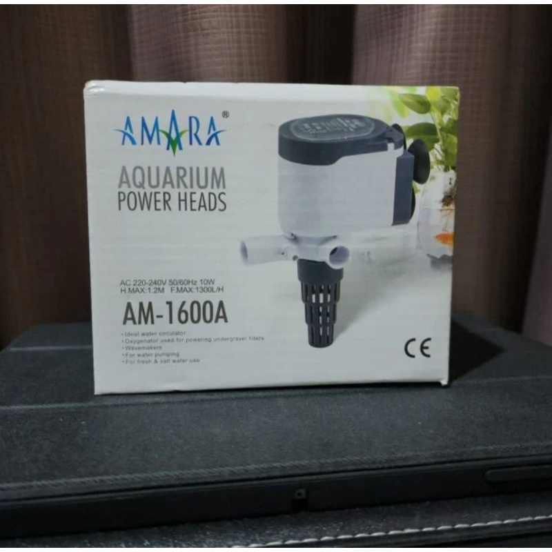Jual POWER HEAD AQUARIUM AMARA AM 1600 A POMPA AIR CELUP | Shopee Indonesia