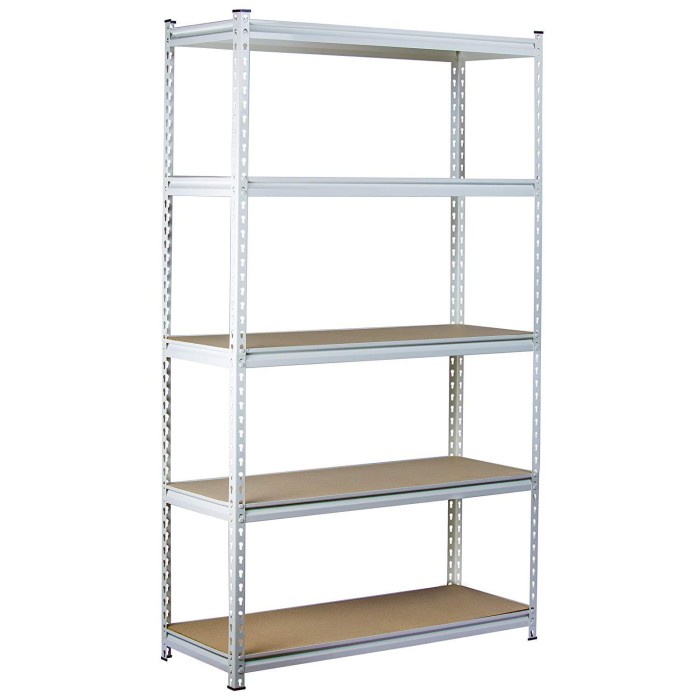 Jual Rak Besi Siku Tanpa Baut - Boltless Steel Rack - Putih | Shopee ...