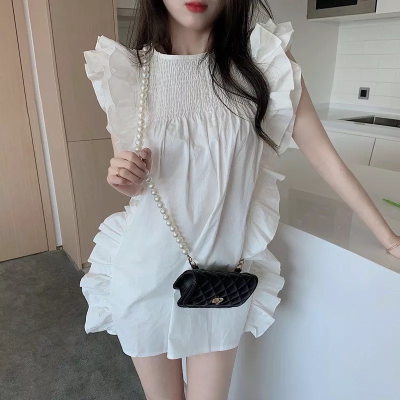 Korean Ruffle Mini Dress