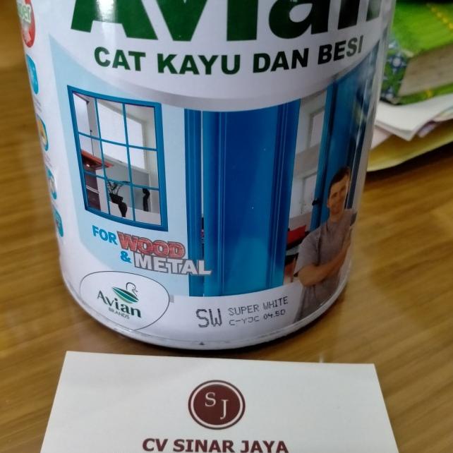 Jual Cat Avian High Gloss Enamel Untuk Kayu Dan Besi 1 Kg Putih Shopee Indonesia 6566