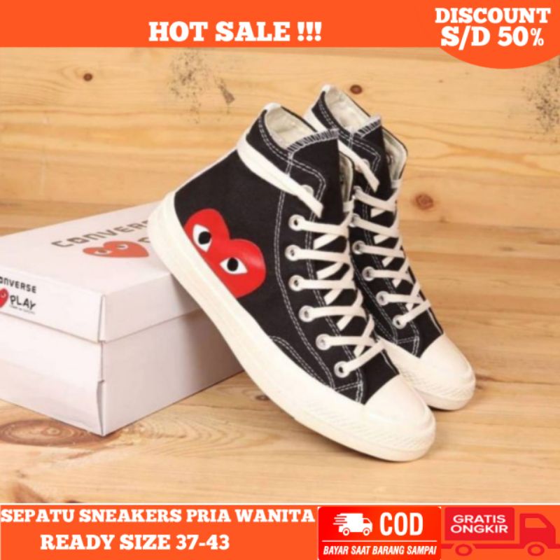 Converse sales cdg duarble size