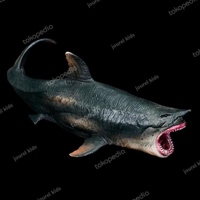 Jual mainan ikan hiu jenis megalodon, white shark dan Tiger shark