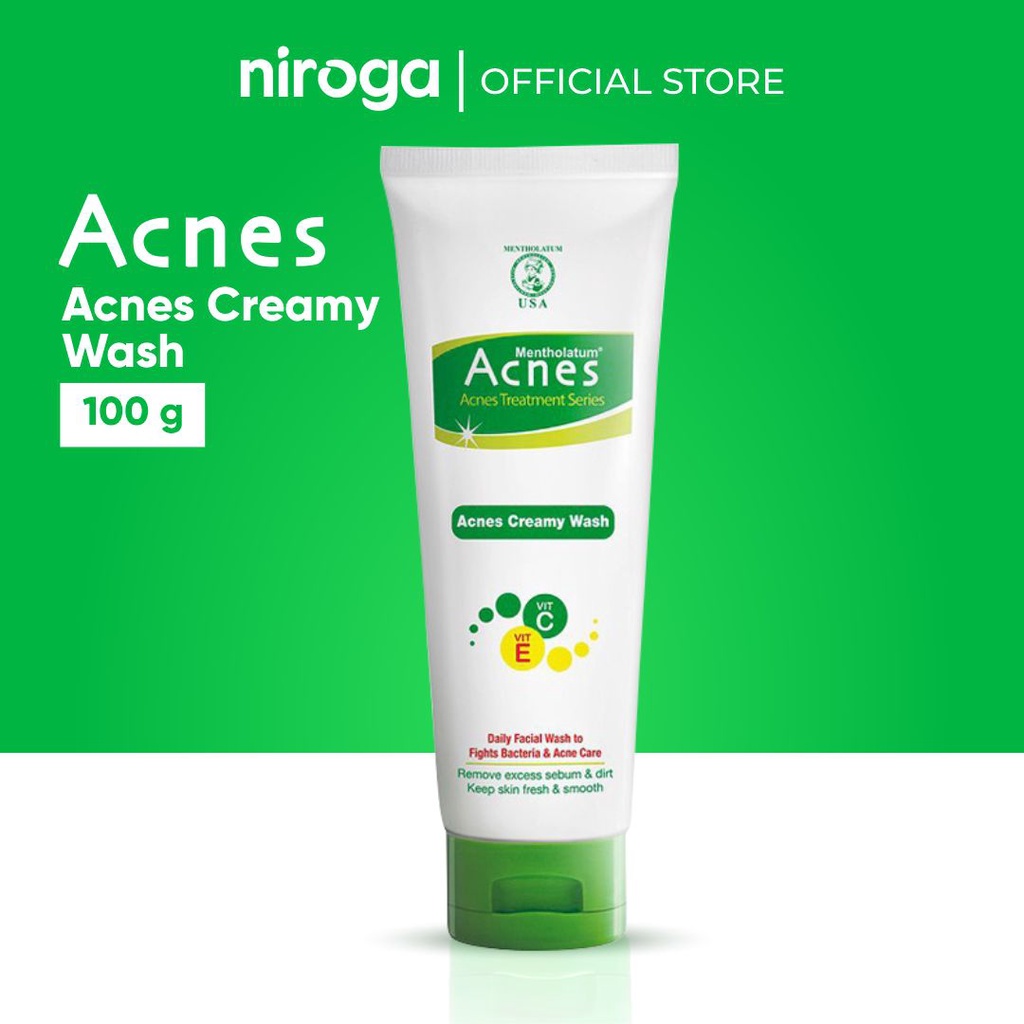 Jual Acnes Creamy Wash 100 gr/Facial Foam Jerawat/Pembersih Wajah/Sabun
