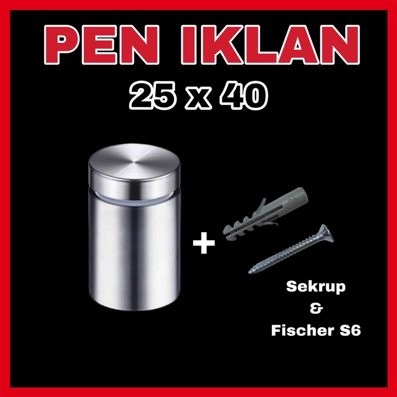 Jual Pen Iklan X Stainless Signboard Baut Akrilik X Shopee Indonesia