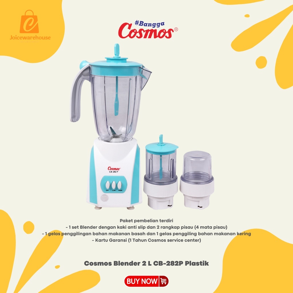 Jual Cosmos Blender 2 L CB-282P / CB 282 APPlastik | Shopee Indonesia