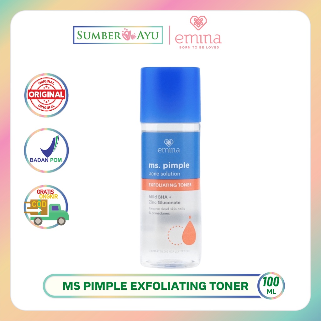 Jual Emina Ms Pimple Exfoliating Toner 100 ML Shopee Indonesia