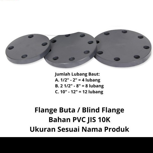 Jual Flange Buta 6 Blind Flange 6 Inch Pvc Jis 10k Shopee Indonesia