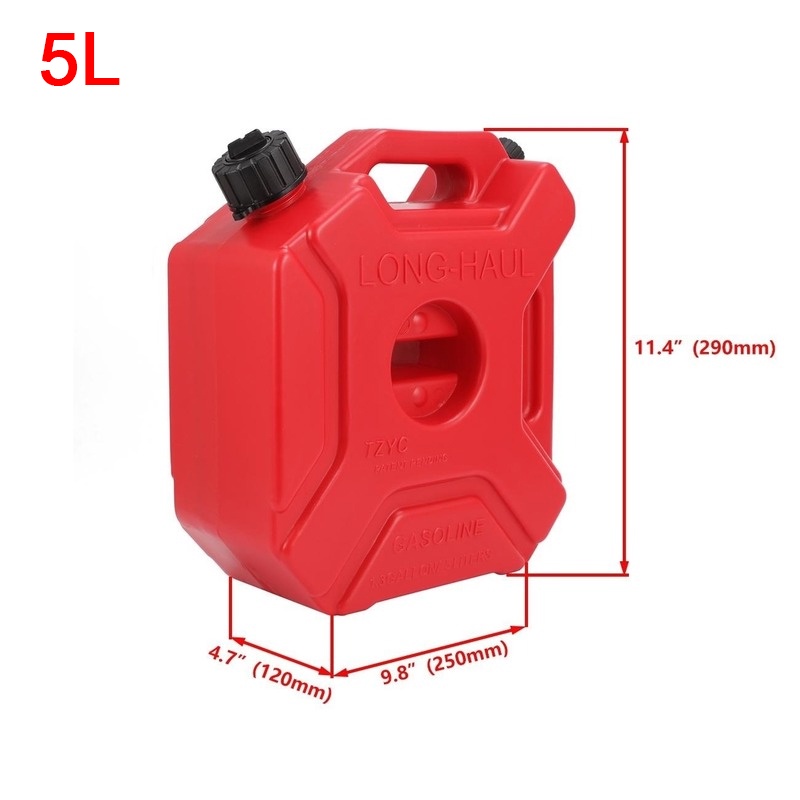 Jual &3L 5L Portable Jerry Can Motorcycle Car Emergency Fuel Tank Gas