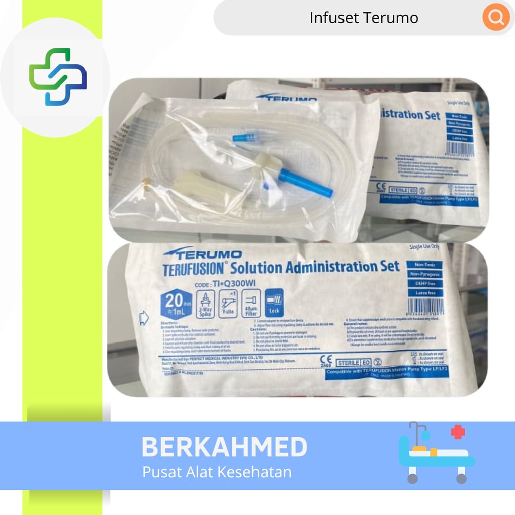 Jual TERUMO Infusion Set/Infus Set Dewasa Terumo/Infuset Dewasa Terumo