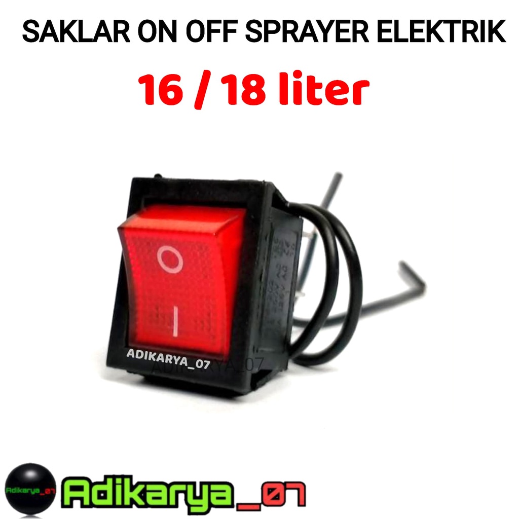 Jual Saklar on off sprayer semprotan elektrik switch on off tangki ...