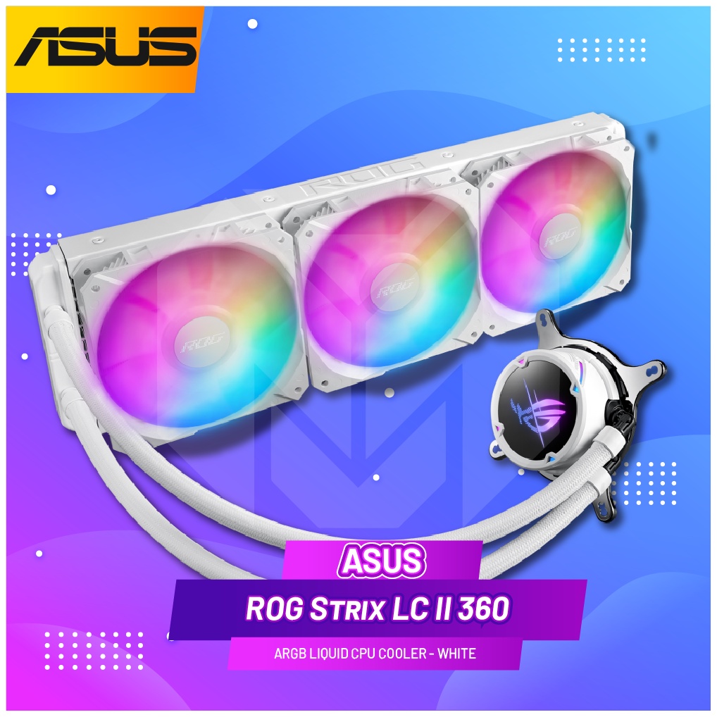 Jual ASUS ROG Strix LC II 360 White ARGB liquid CPU cooler - Putih ...