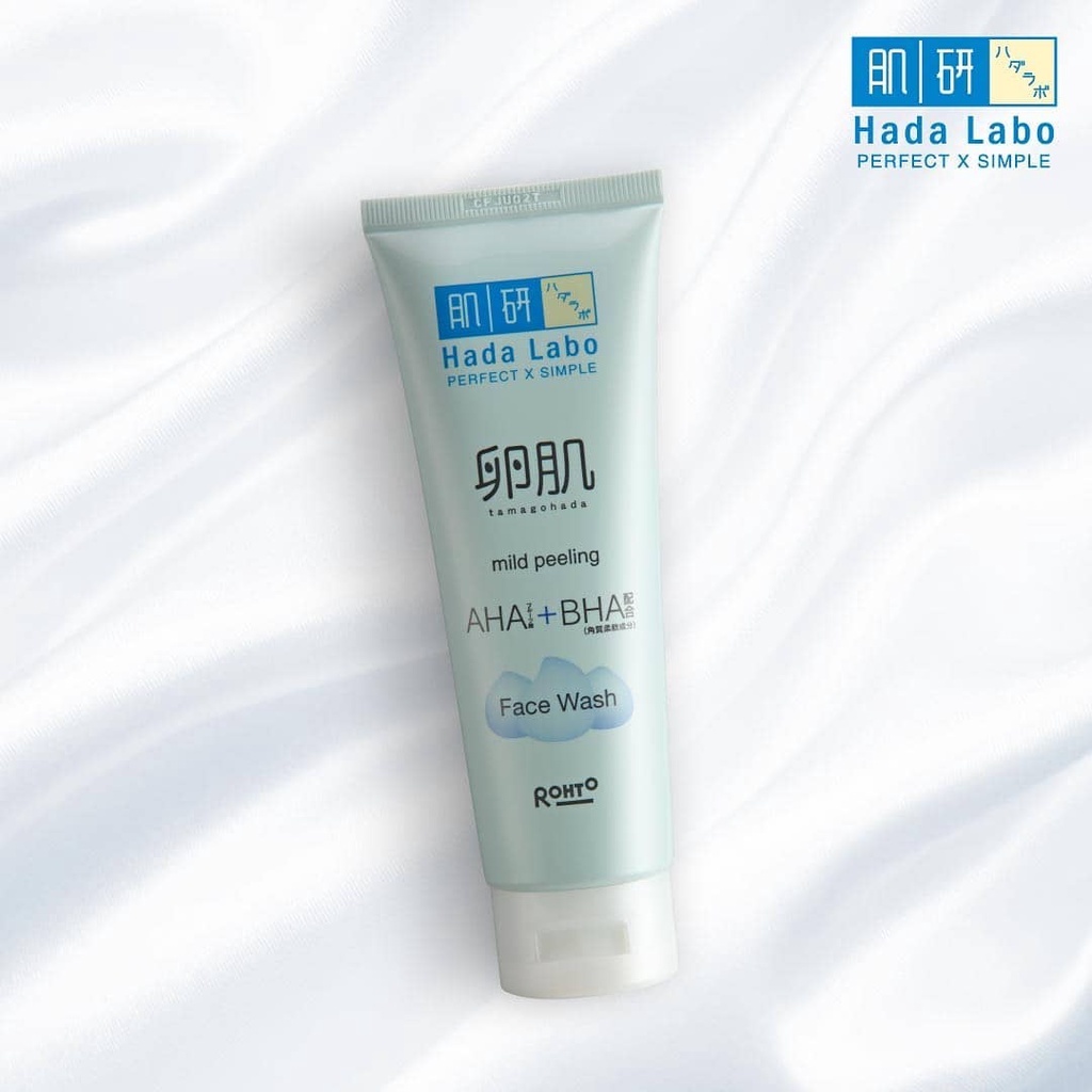Jual HADA LABO Tamagohada Mild Peeling AHA+BHA Face Wash Shopee Indonesia