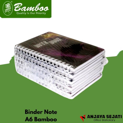 Jual Binder Note Bamboo A6 | Buku Binder A6 Bamboo | Buku Catatan ...