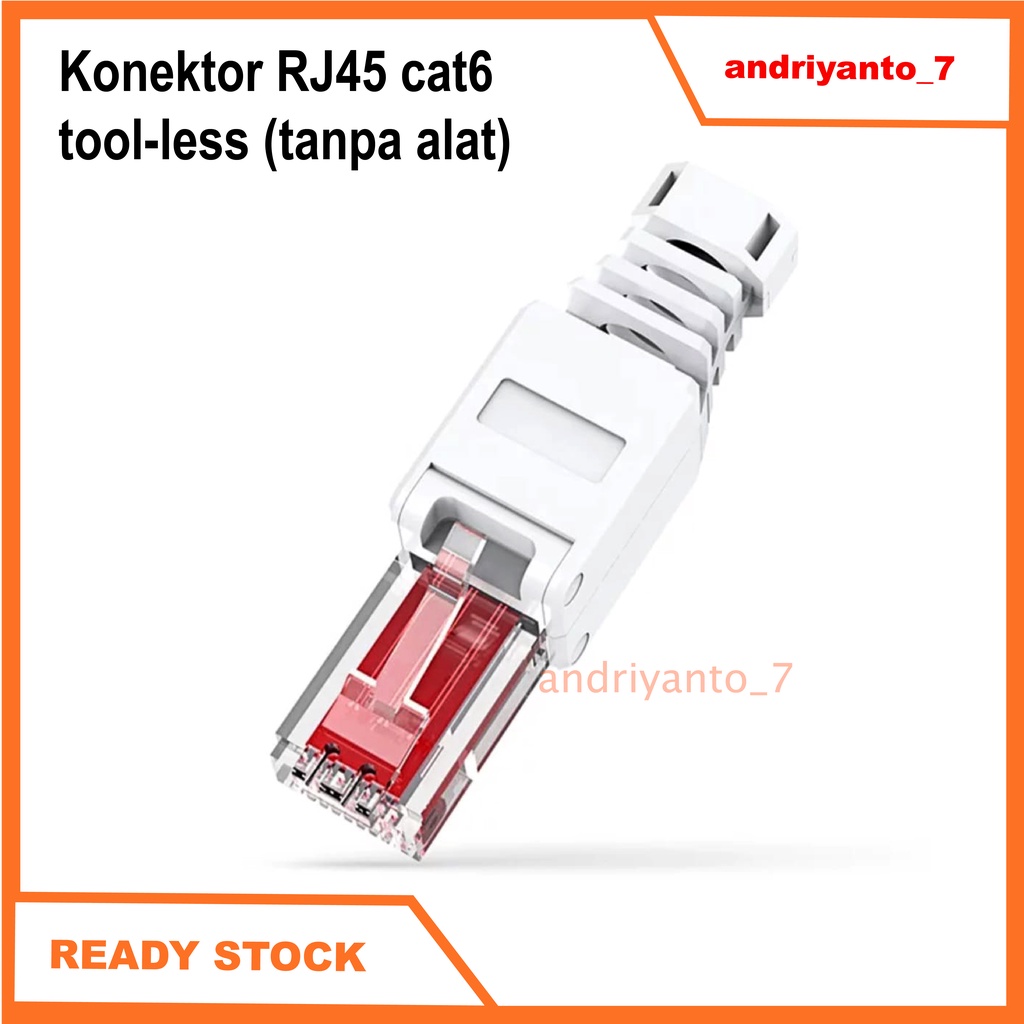 Jual konektor UTP RJ45 Cat6 Tanpa Alat | Shopee Indonesia