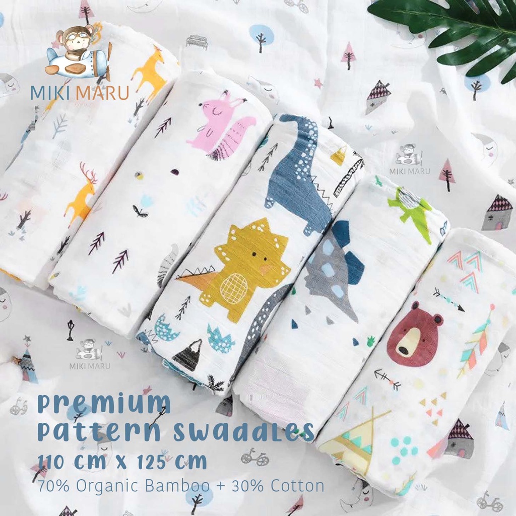 Jual Mikimaru Kain Bedong Bayi Motif | Selimut Bayi | Premium Pattern ...