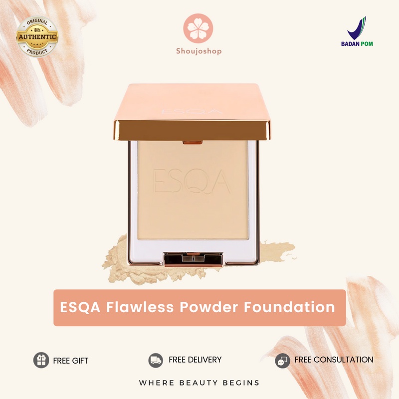 Jual ESQA Flawless Powder Foundation Shopee Indonesia