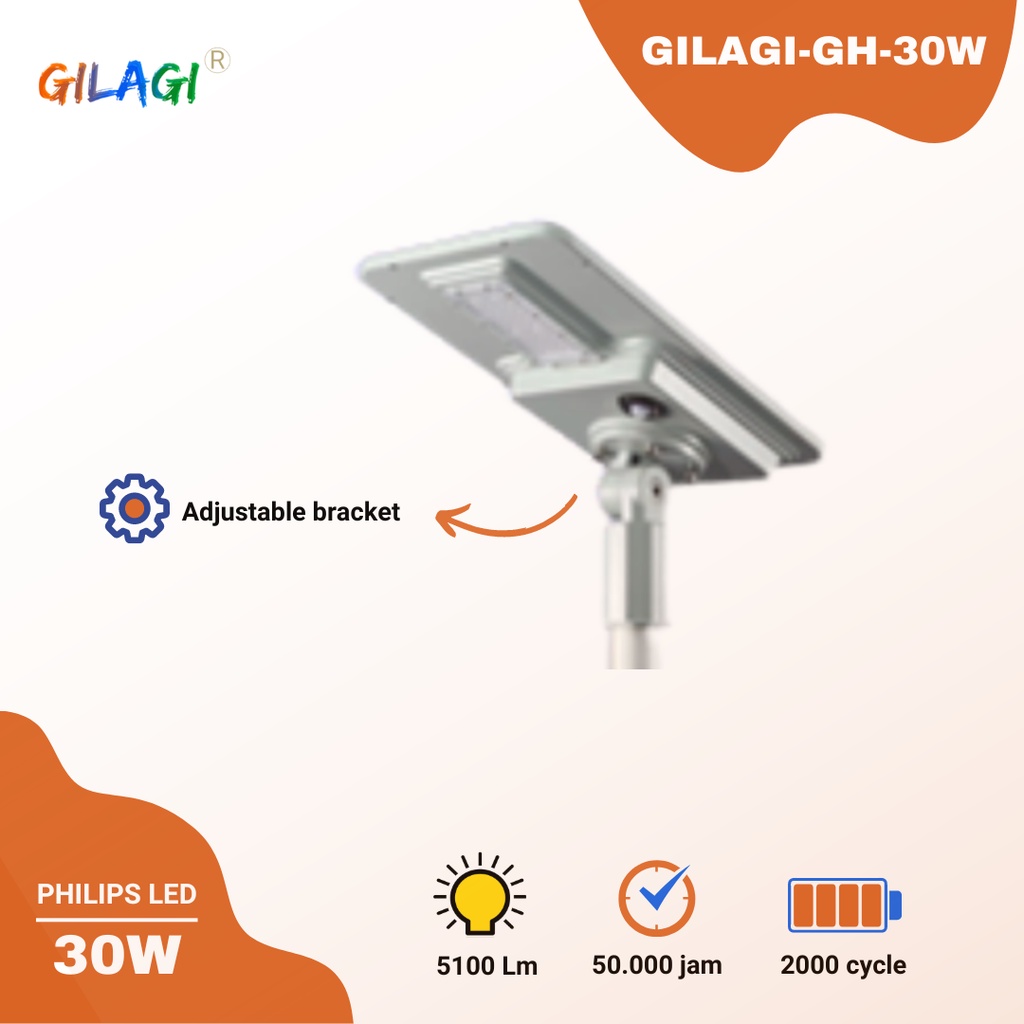 Jual Lampu Jalan Tenaga Surya PJUTS Gilagi All in One 20W - 200W Solar ...
