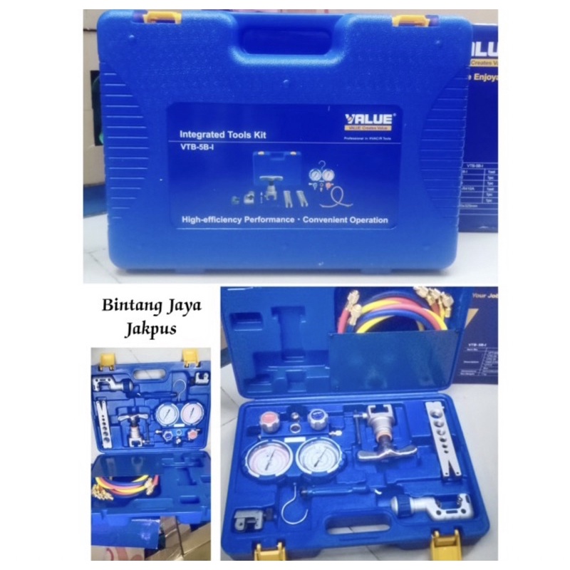 Jual Alat service AC tools kit Value VTB.5B.I manifold + flaring