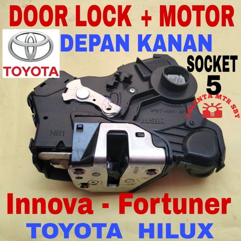 Jual INNOVA HILUX DC FORTUNER RUSH TERIOS YARIS NEW VIOS DOOR LOCK ...