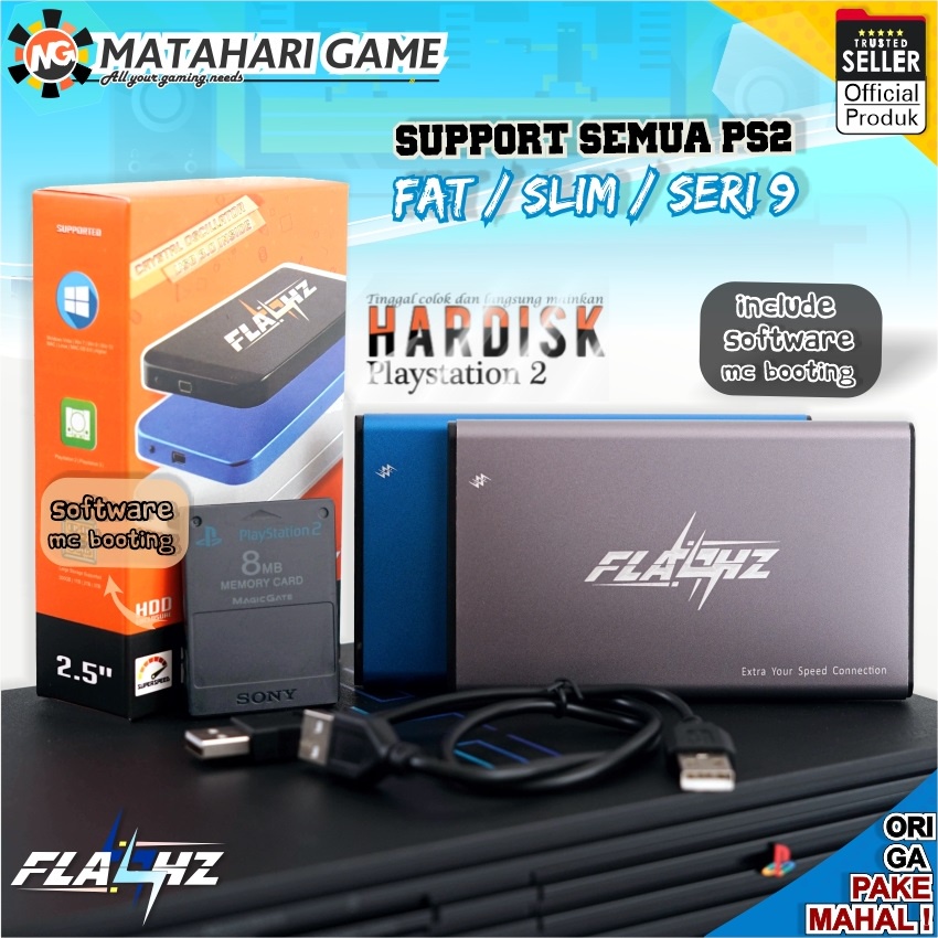 Jual [ FLASHZ ] HDD250GB PS2 Hardisk Eksternal SUPPORT Playstation2 ...