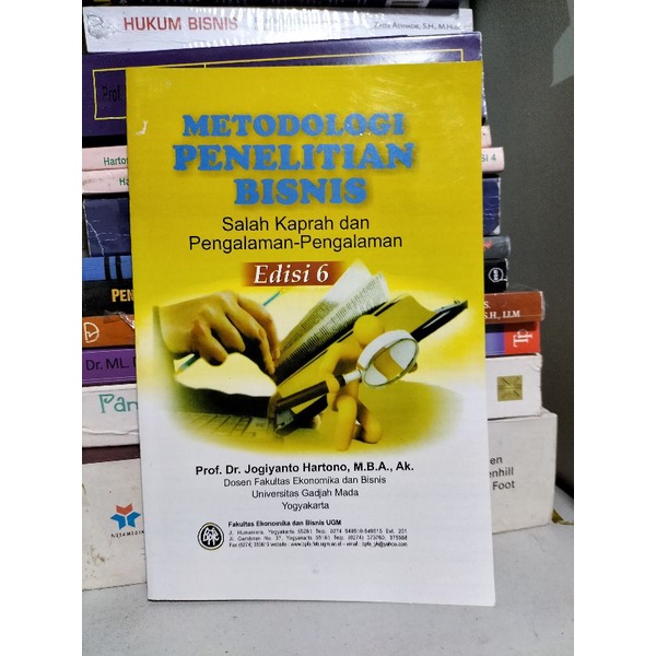 Jual Metodologi Penelitian Bisnis Edisi 6 By Jogiyanto Hartono | Shopee ...