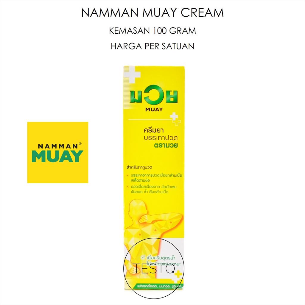 Jual Namman Muay Analgesic Cream 100 Gr Salep Krim Gosok Terkilir Keseleo  Pereda Nyeri Otot Atlet Olahraga Fitness Gym Original Thailand