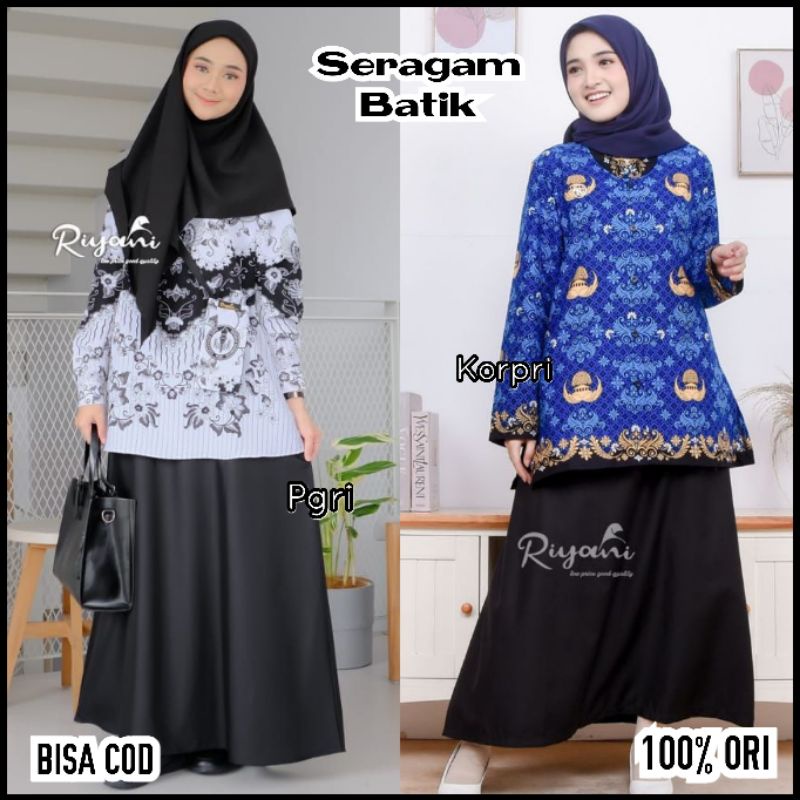 Jual Seragam Korpri Pgri Gamis Korpri Gamis Pgri Seragam Batik Guru by ...