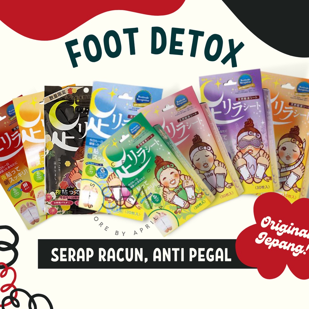 Jual Foot Detox Lavender Chili Ginger Yomogi Rose Titanium