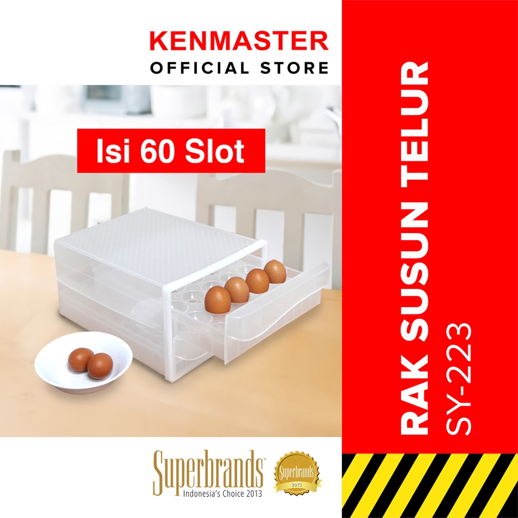 Jual Tempat Penyimpanan Telur isi 60 slot / Rak Telur Plastik / Egg ...