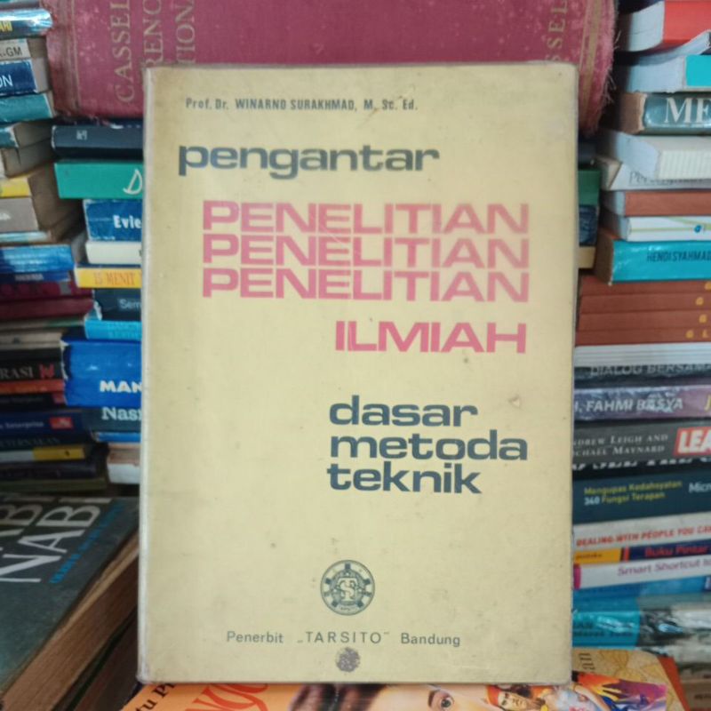 Jual Buku Original Pengantar Penelitian Ilmiah Dasar Metode Teknik ...