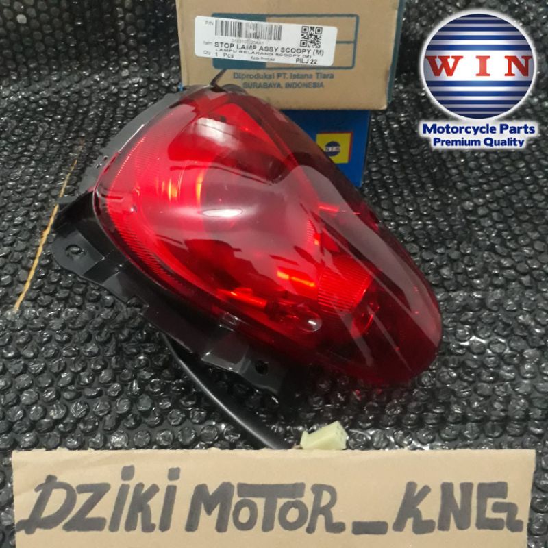 Jual Stoplamp Lampu Belakang Honda Scoopy Karbu Kyt Merek Win Lampu Rem